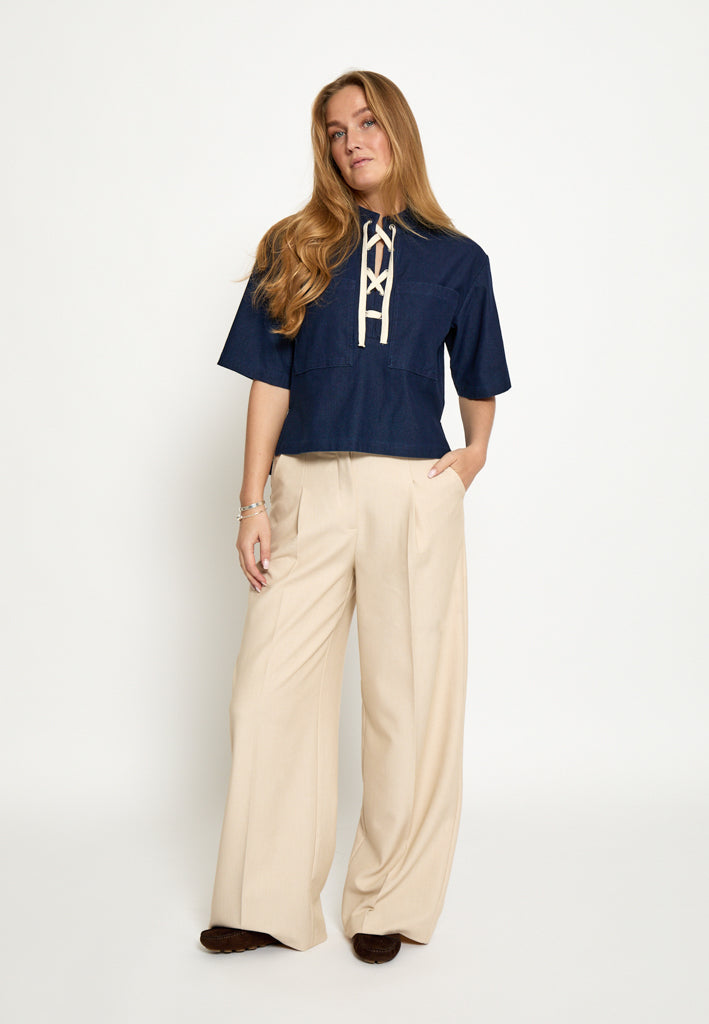 Peppercorn PCNaddie Blouse Blouse 006 Dark Denim