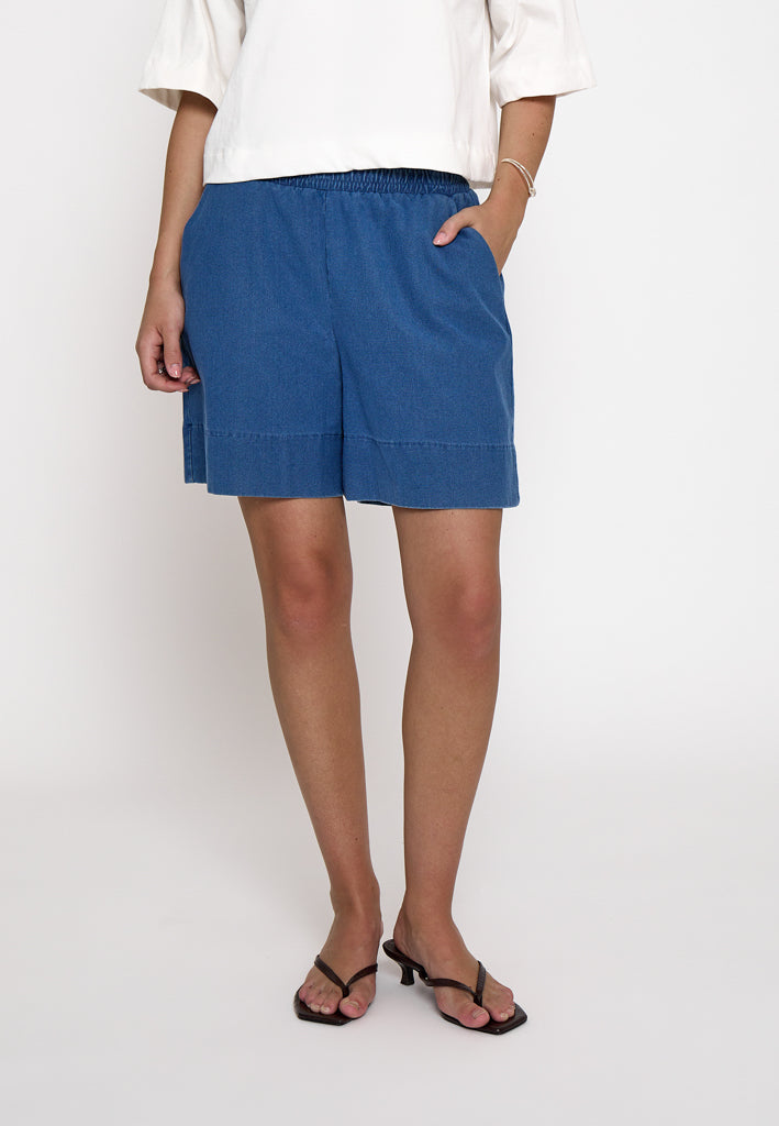 Peppercorn PCNaddie Shorts Shorts 9610 Mid Blue Denim