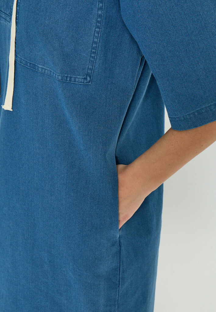 Peppercorn PCNaddie Tie String Dress Dress 9610 Mid Blue Denim
