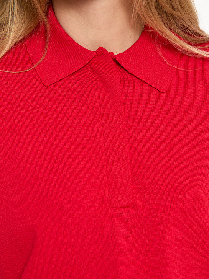 Peppercorn PCNaia Polo Top Top 4049 Aura Orange