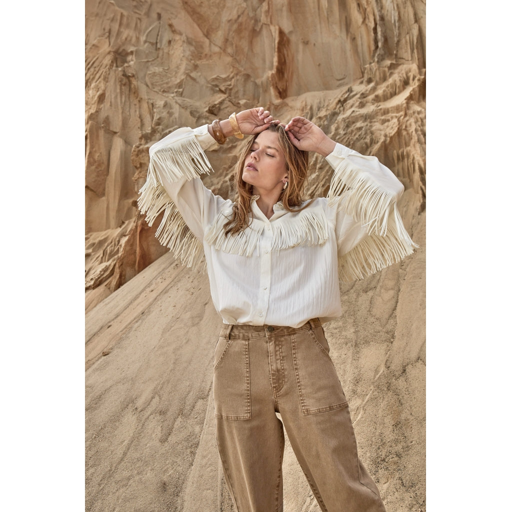 Peppercorn PCNareen Shirt Shirt 0202 Whitecap Creme