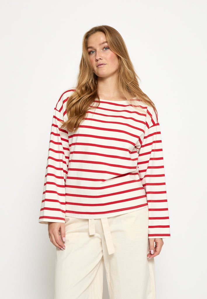 Peppercorn PCNayala Blouse Blouse 4049S Aura Orange Stripe