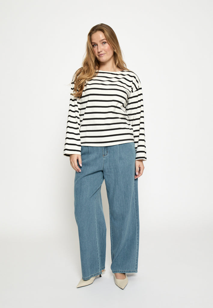 Peppercorn PCNayala Blouse Blouse 9000S Black Stripe