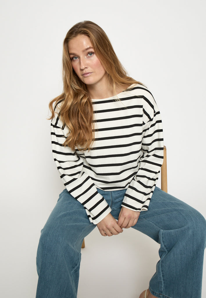 Peppercorn PCNayala Blouse Blouse 9000S Black Stripe