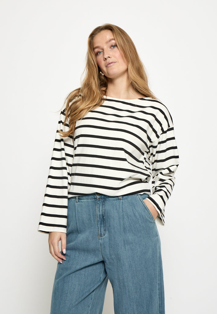Peppercorn PCNayala Blouse Blouse 9000S Black Stripe