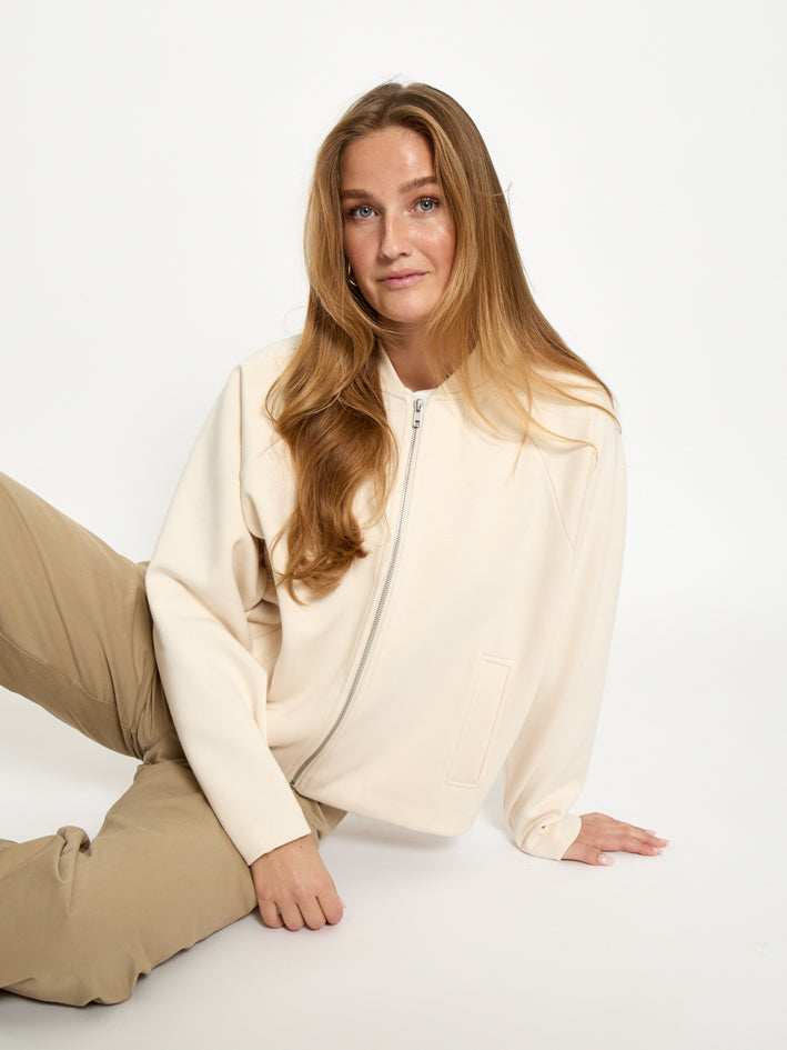 Peppercorn PCNayo GRS Bomber Jacket 0202 Whitecap Creme