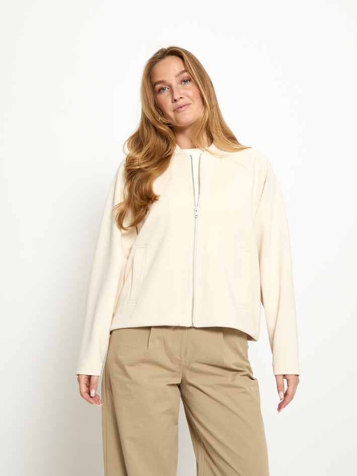 Peppercorn PCNayo GRS Bomber Jacket 0202 Whitecap Creme