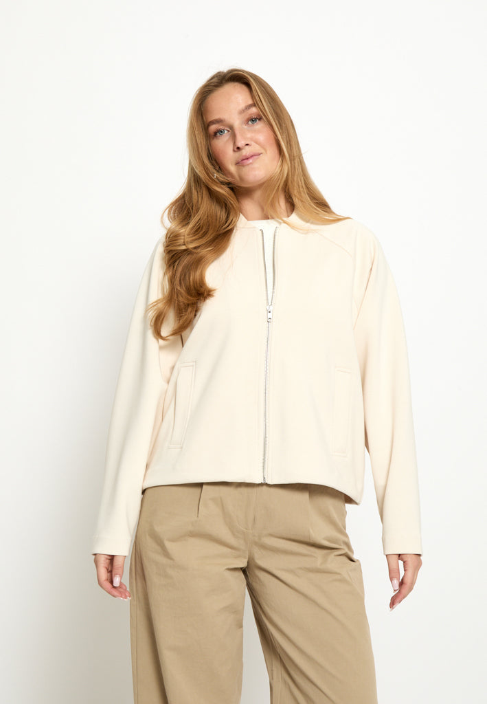 Peppercorn PCNayo GRS Bomber Jacket 0202 Whitecap Creme