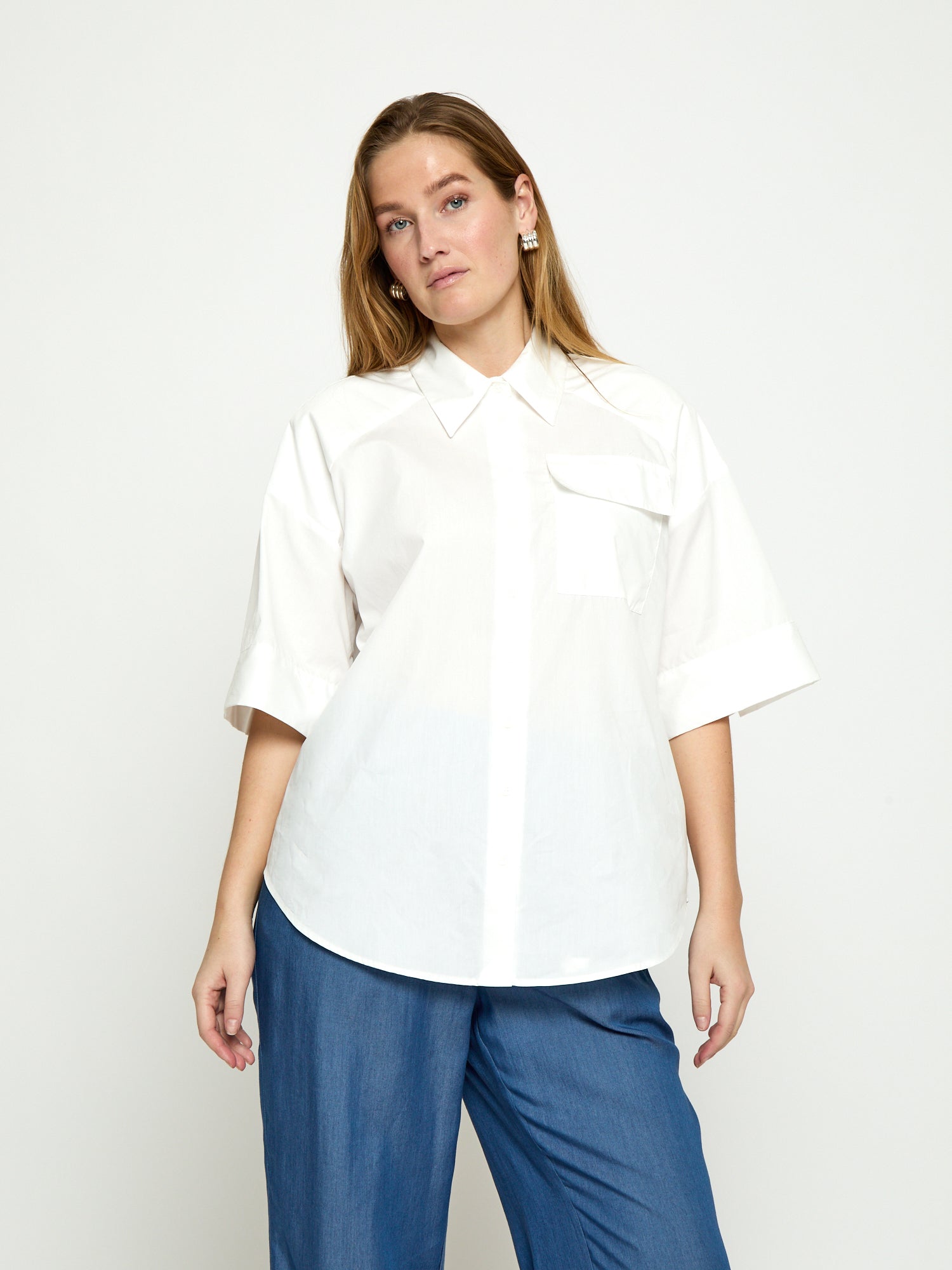 Peppercorn PCNedrine Shirt Shirt 0001 White