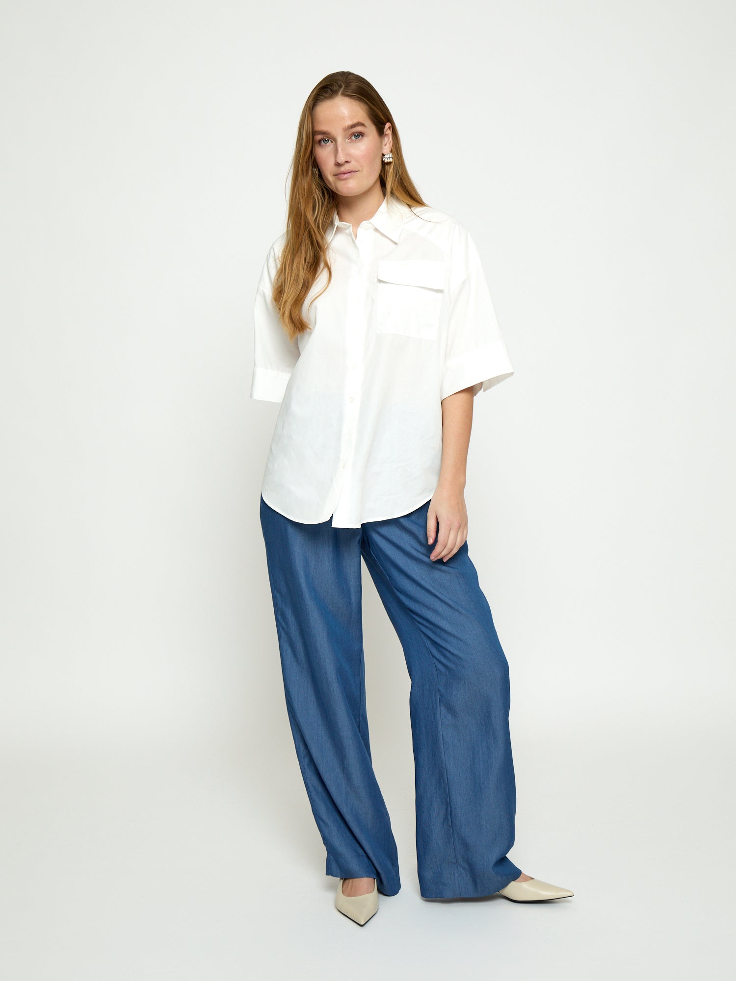 Peppercorn PCNedrine Shirt Shirt 0001 White