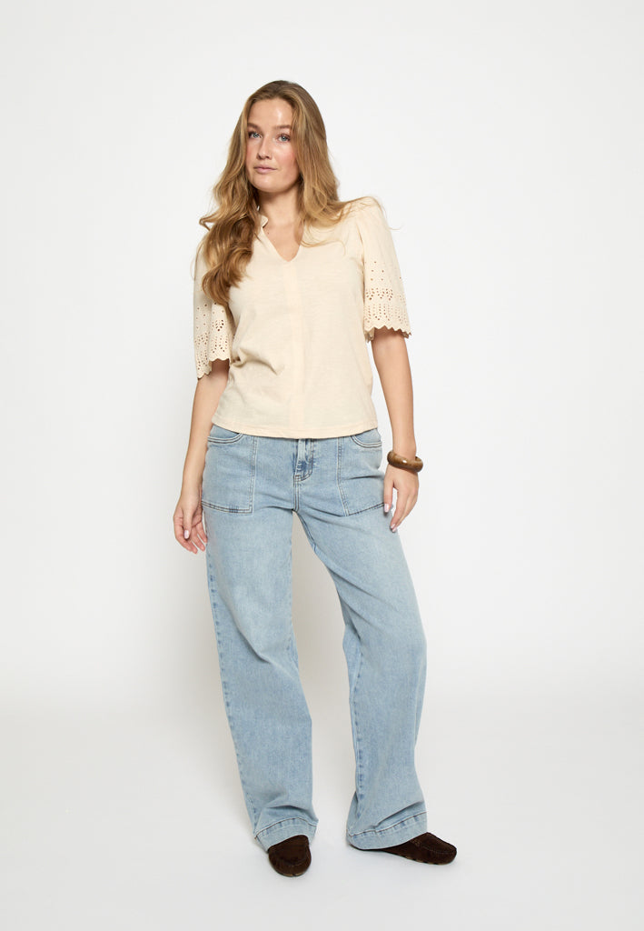 Peppercorn PCNema Blouse Blouse 0202 Whitecap Creme