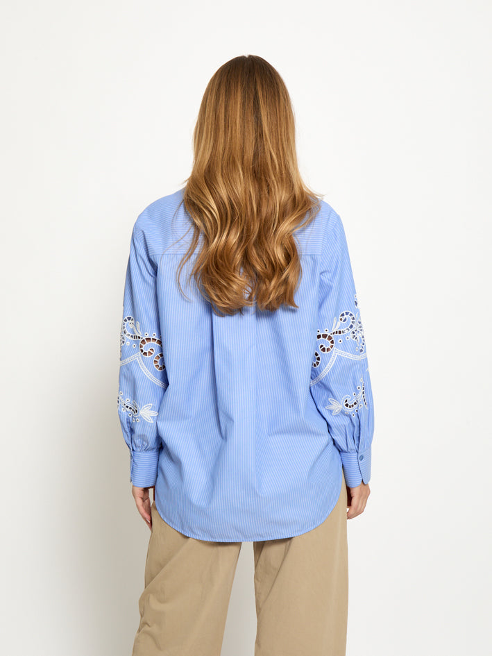 Peppercorn PCNetty Shirt Shirt 2016S Cornflower Blue Stripe