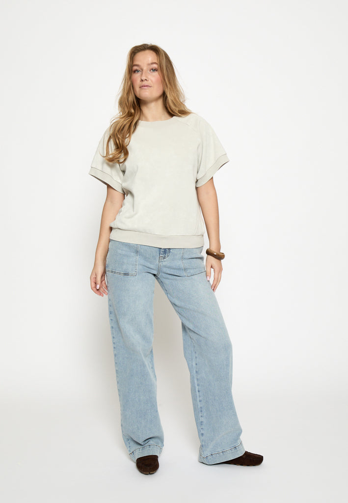 Peppercorn PCNicia Oversized Top Top 0202 Whitecap Creme