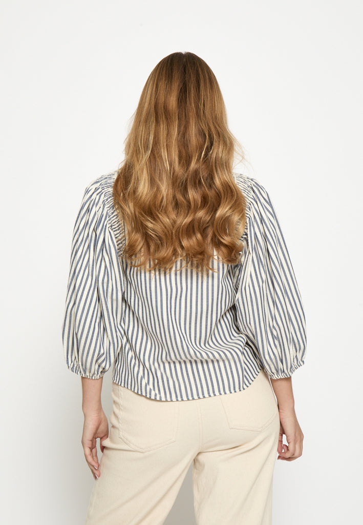 Peppercorn PCNinka Blouse Blouse 0202S Whitecap Grey Stripe