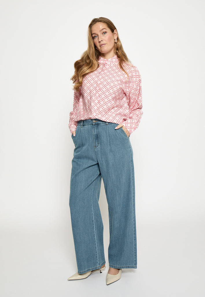 Peppercorn PCNoèlle Denim Pant Pant 9610 Mid Blue Denim