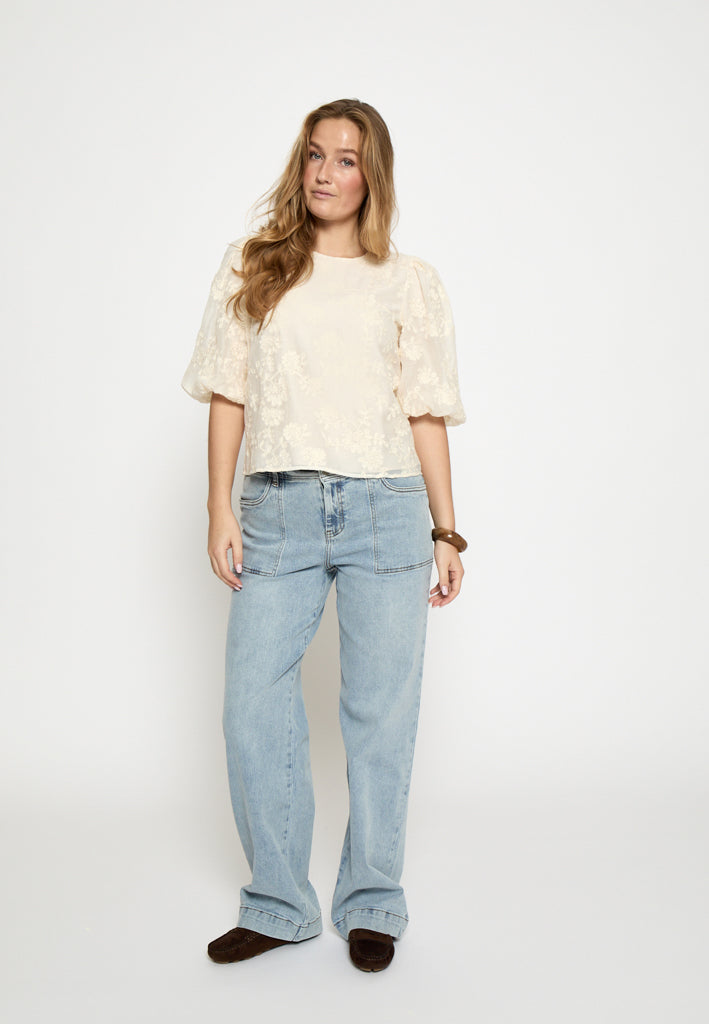 Peppercorn PCNomara Blouse Blouse 0202 Whitecap Creme