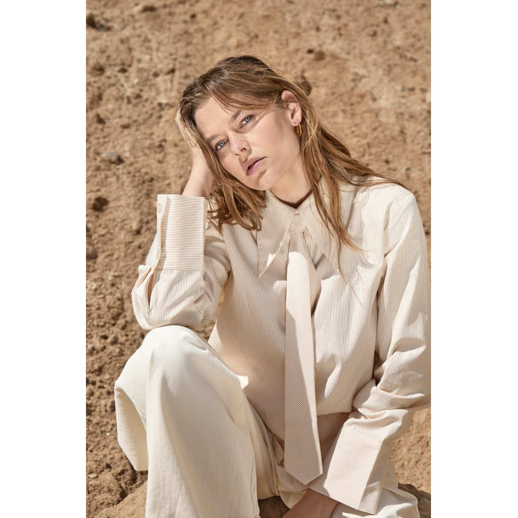 Peppercorn PCNorma Shirt Shirt 1007S VANILLA CUSTARD STRIPE