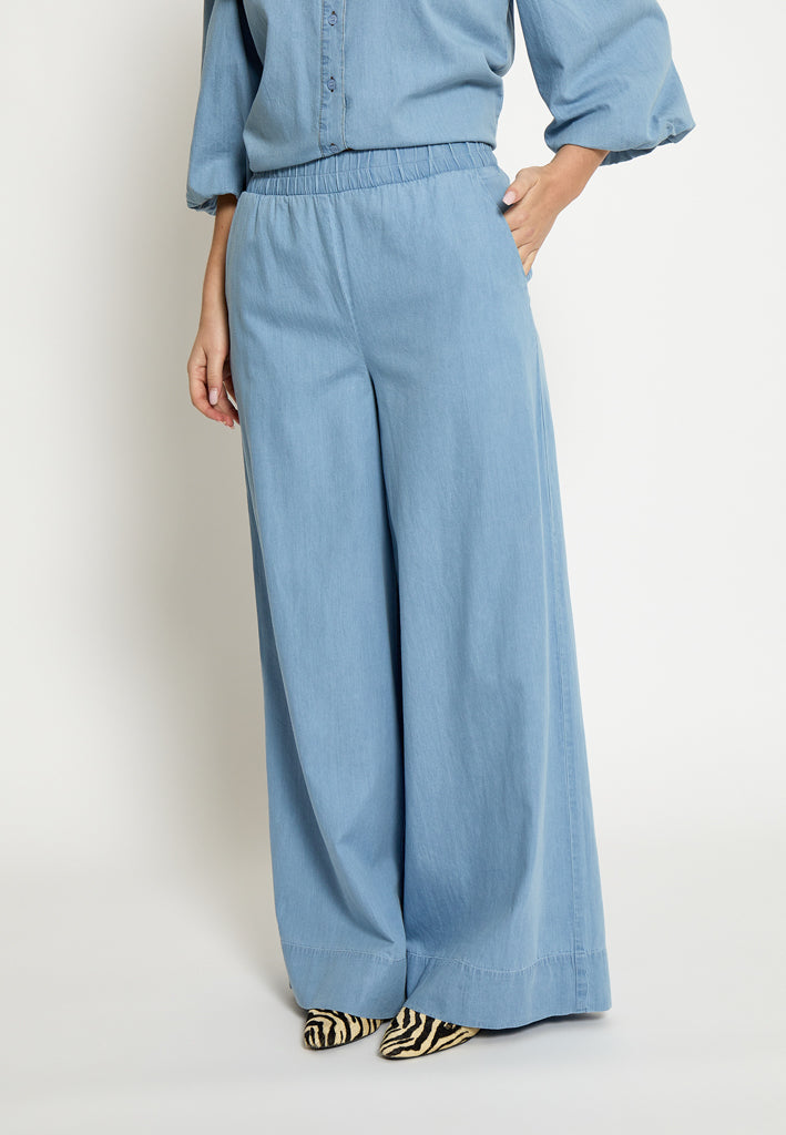 Peppercorn PCNuisa Pant Pant 9610 Mid Blue Denim