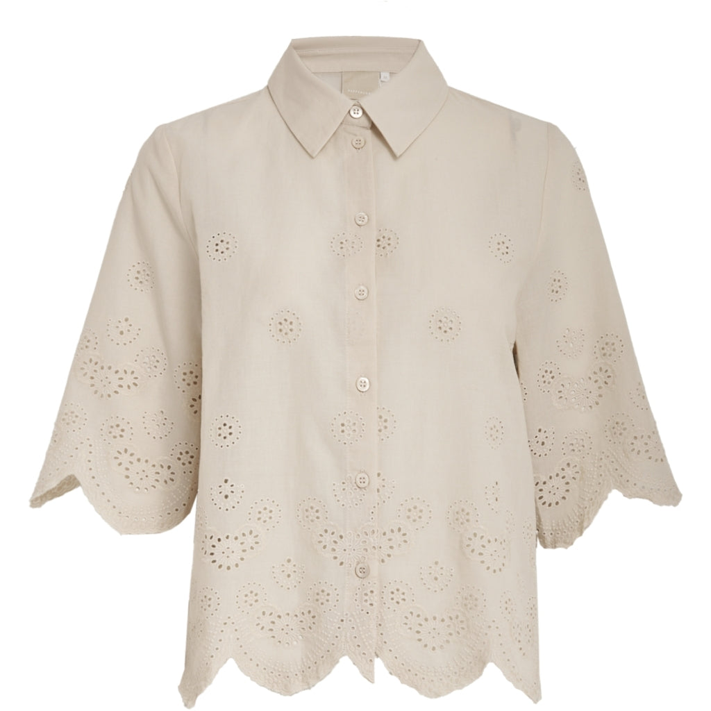Peppercorn PCOda Shirt Shirt 0202 Whitecap Creme