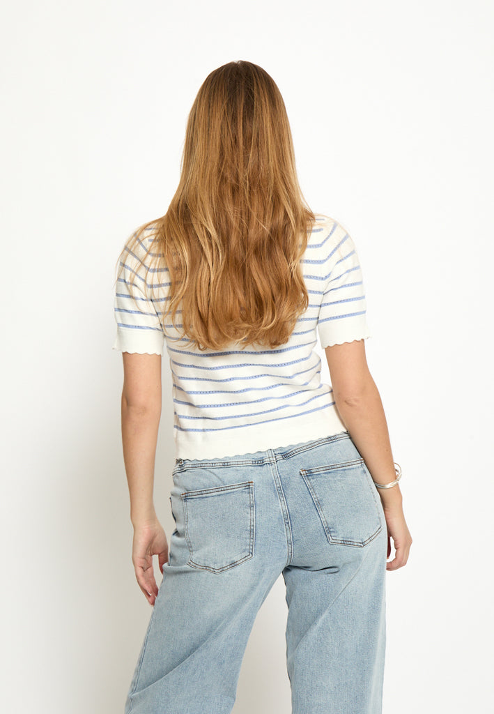 Peppercorn PCOdelia Knit T-Shirt T-Shirt 2272S Serenity Stripe