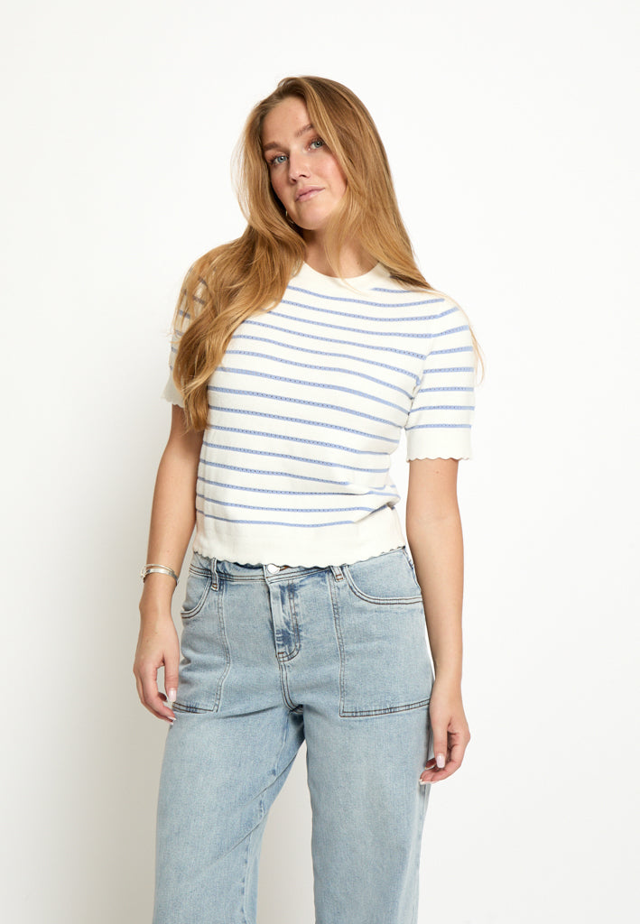 Peppercorn PCOdelia Knit T-Shirt T-Shirt 2272S Serenity Stripe