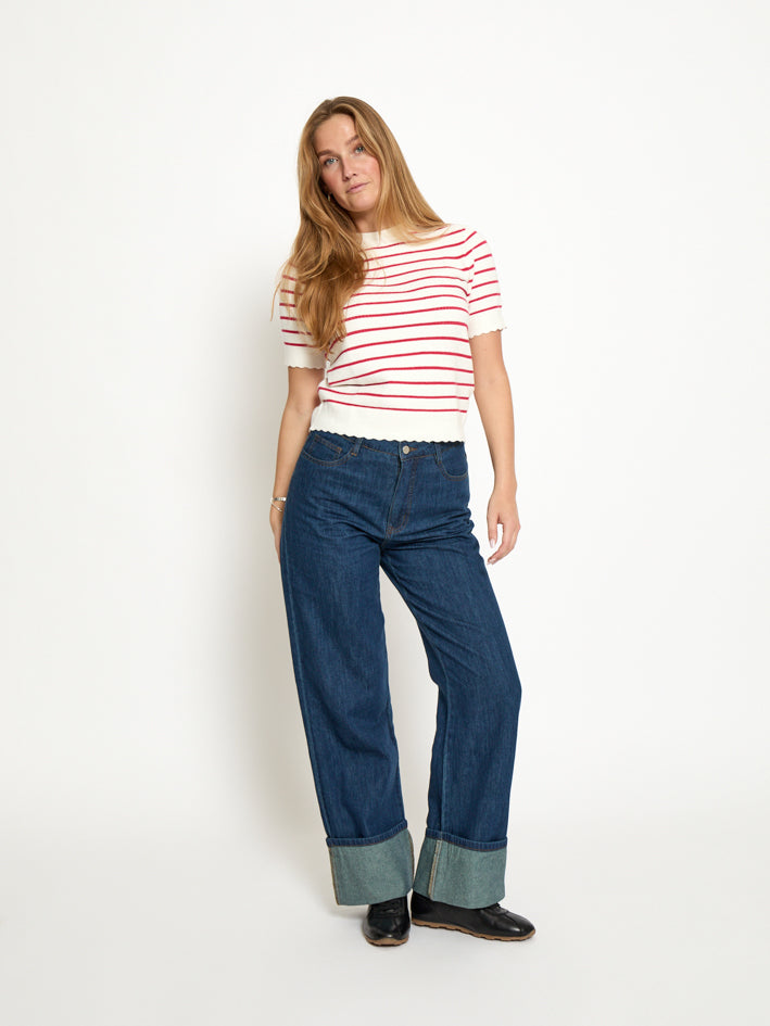 Peppercorn PCOdelia Knit T-Shirt T-Shirt 4622 Watermelon Stripe