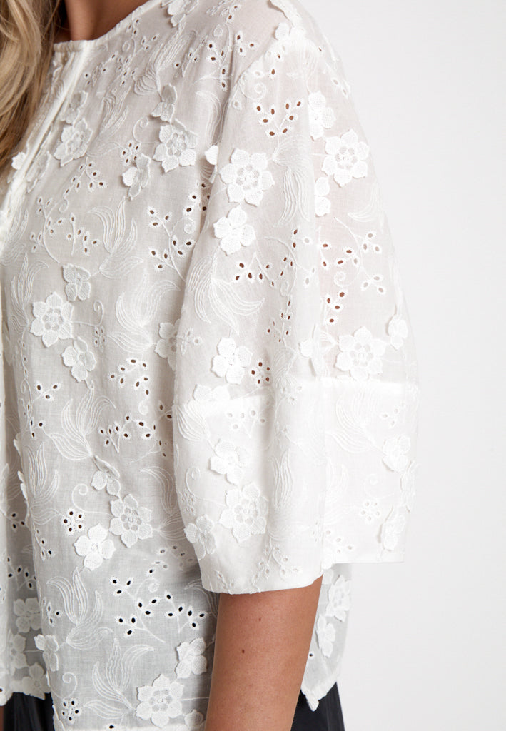 Peppercorn PCOdessa Blouse Blouse 0001 White
