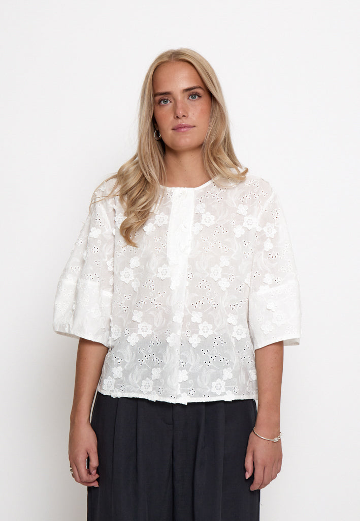 Peppercorn PCOdessa Blouse Blouse 0001 White