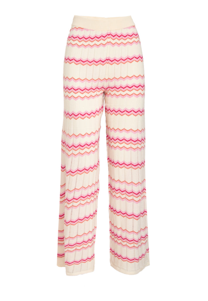 Peppercorn PCOline GRS Knit Pant Pant 0202J Whitecap Creme Jacq.