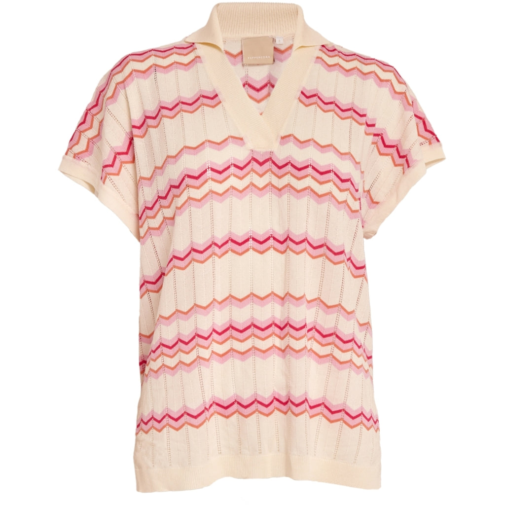 Peppercorn PCOline GRS Knit Top Top 0202J Whitecap Creme Jacq.
