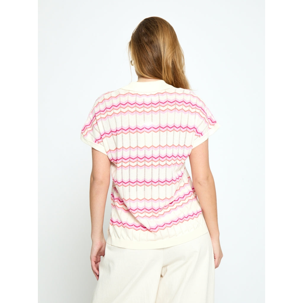 Peppercorn PCOline GRS Knit Top Top 0202J Whitecap Creme Jacq.