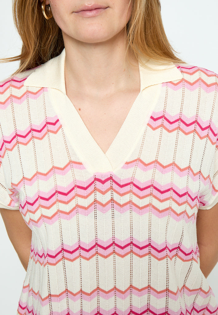 Peppercorn PCOline GRS Knit Top Top 0202J Whitecap Creme Jacq.