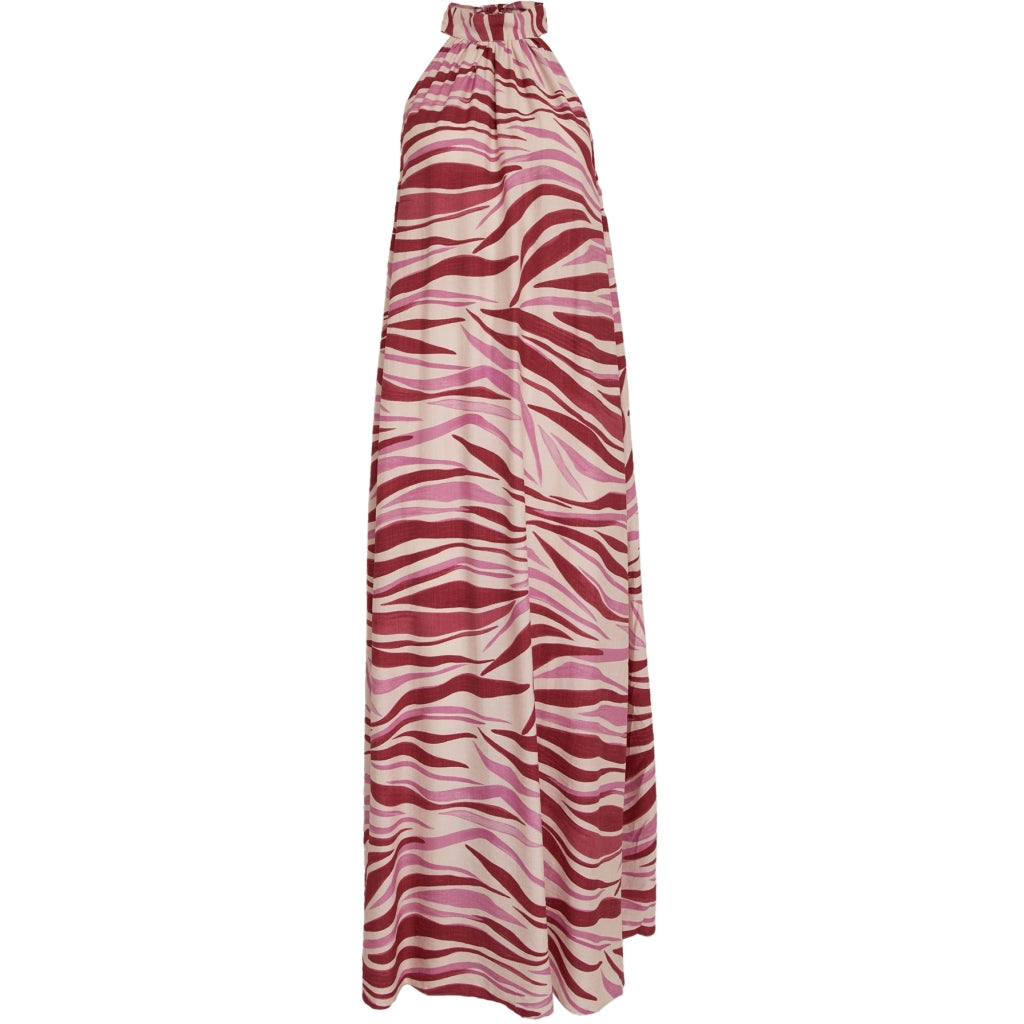 Peppercorn PCOpeya Halterneck Dress Dress 7031P Fuchsia Feodora Print