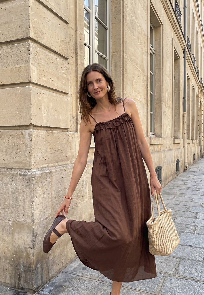 Peppercorn PCOrana Strap Dress Dress 4999 Mink Brown