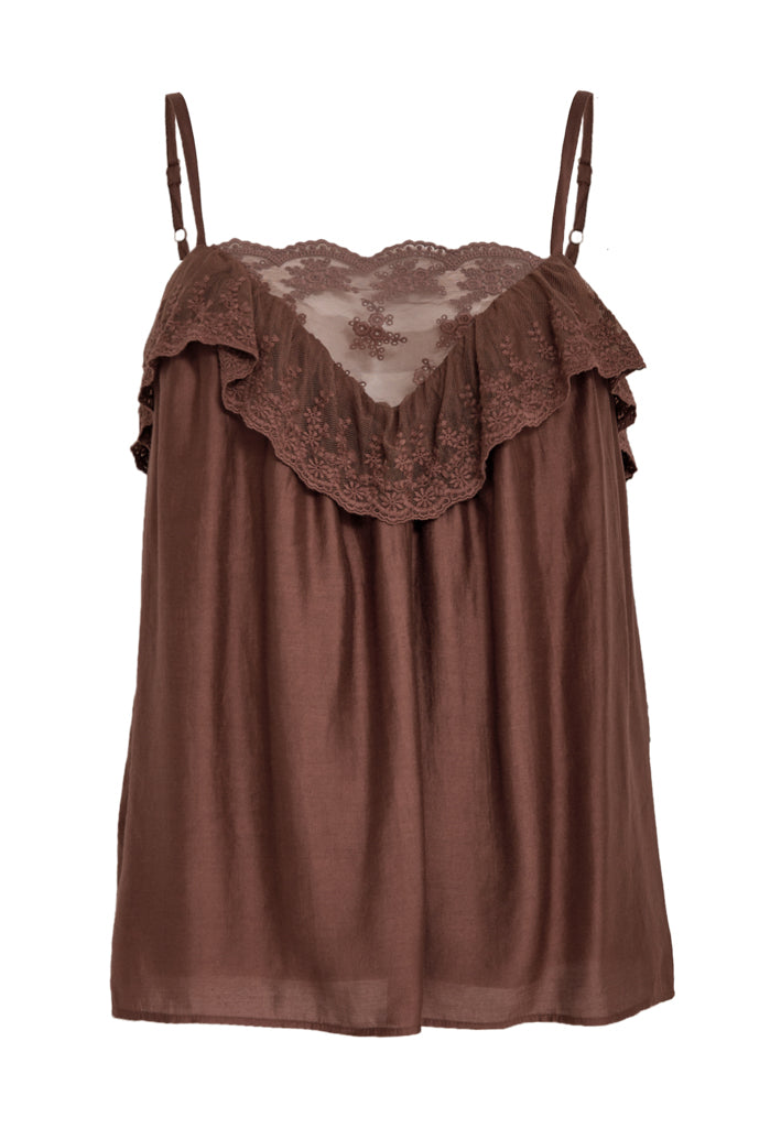 Peppercorn PCOrana Strap Top Top 4999 Mink Brown