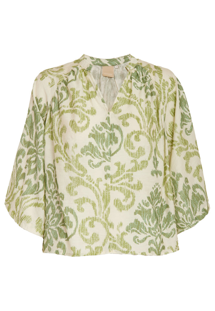 Peppercorn PCOtella Blouse Blouse 3014P Nile Green Print