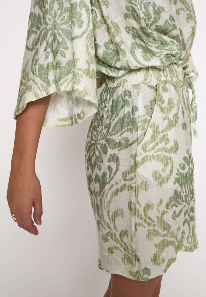 Peppercorn PCOtella Shorts Shorts 3014P Nile Green Print