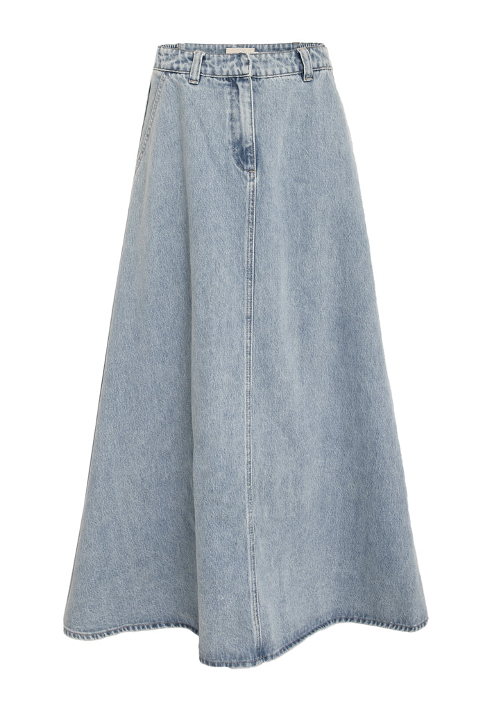 Peppercorn PCOtis Denim Skirt Skirt 0010 Light Blue Denim