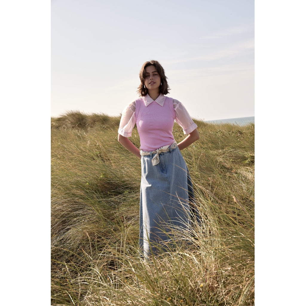 Peppercorn PCOtis Denim Skirt Skirt 0010 Light Blue Denim
