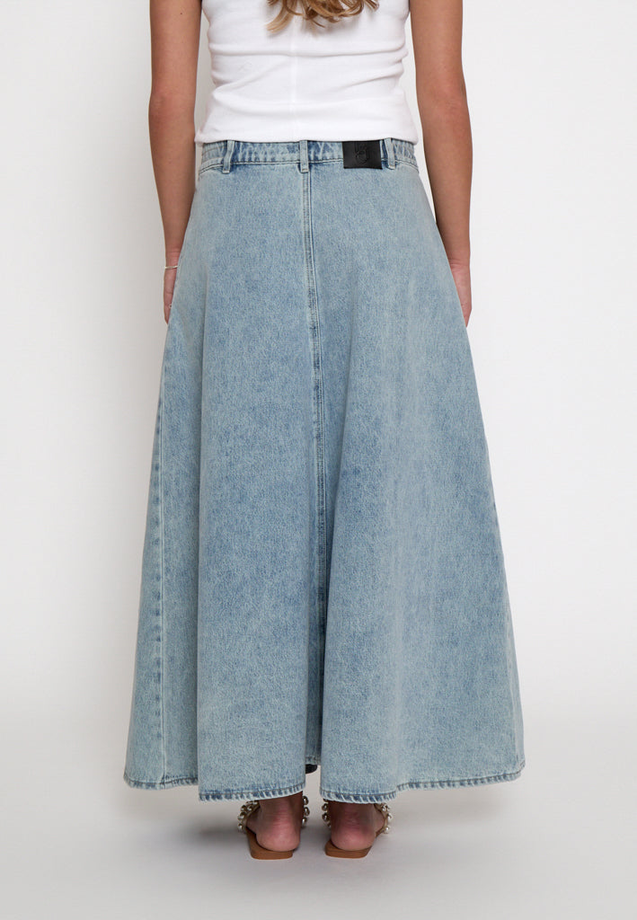 Peppercorn PCOtis Denim Skirt Skirt 0010 Light Blue Denim