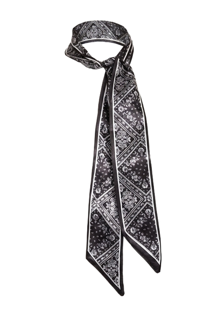 Peppercorn PCPaisley Tie Scarf Scarf 9000P Black Print