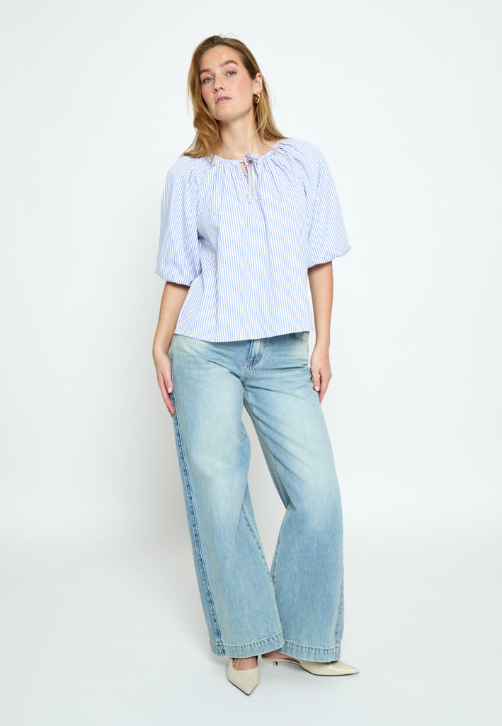 Peppercorn PCPansie Top Top 2993S Marina Blue Stripe