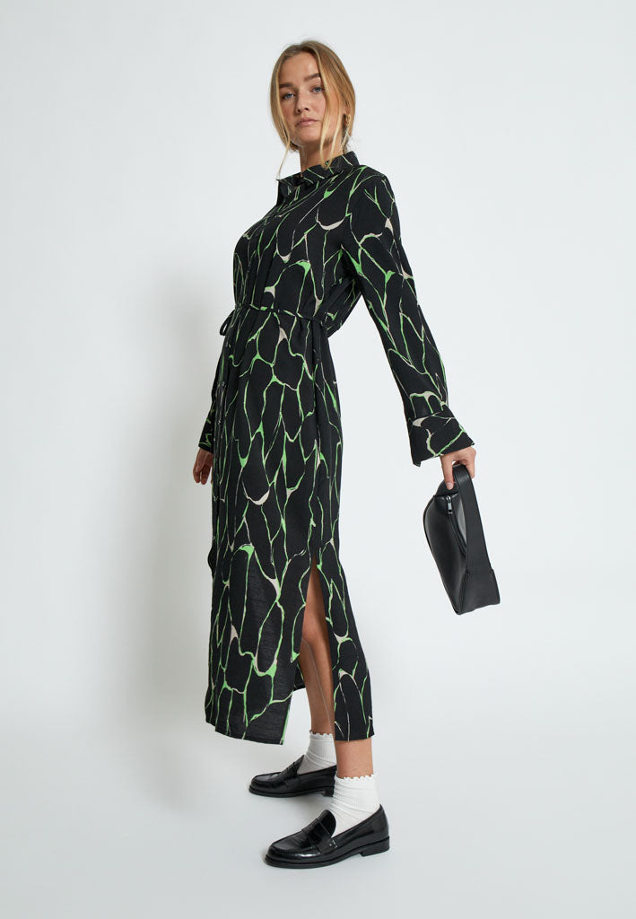 Peppercorn PCParker Maxi Dress Dress 3186P Foliage Green Print