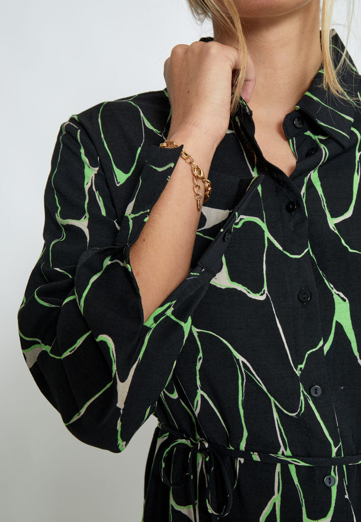 Peppercorn PCParker Maxi Dress Dress 3186P Foliage Green Print