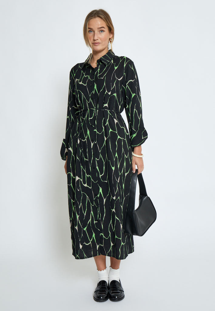 Peppercorn PCParker Maxi Dress Dress 3186P Foliage Green Print