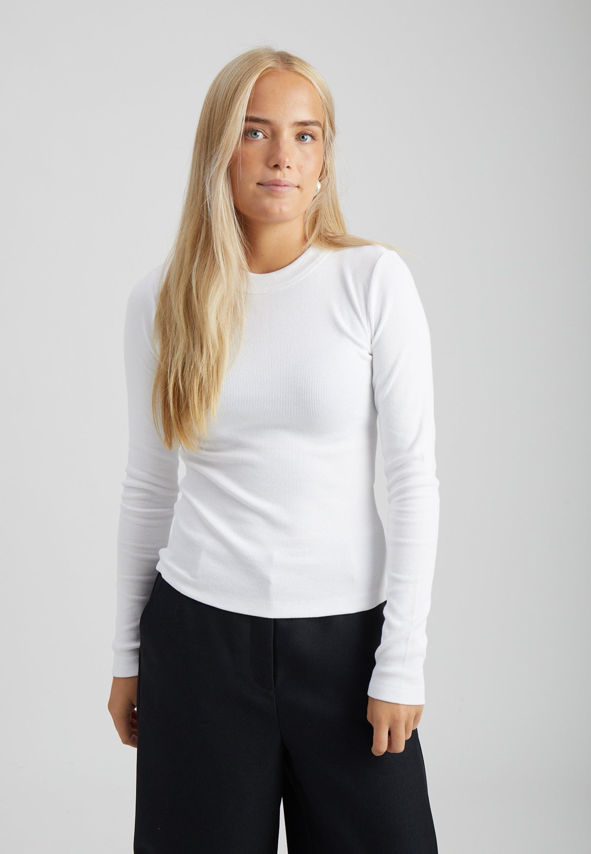 Peppercorn PCPhoebe GOTS Long Sleeve Top Top 0001 White