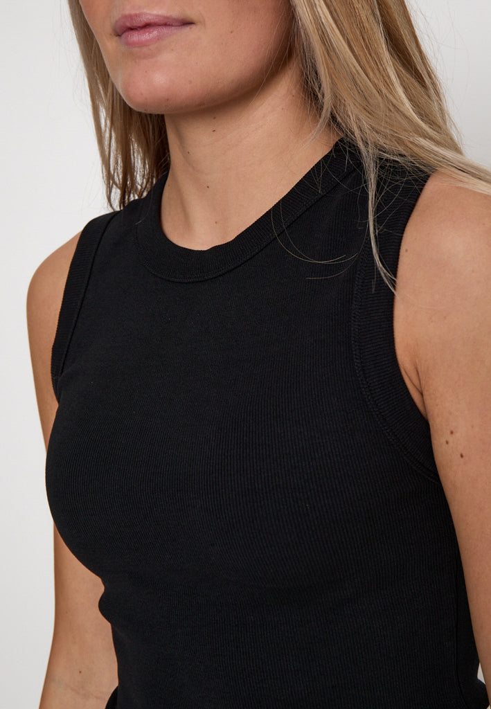Peppercorn PCPhoebe GOTS Tank Top Top 9000 Black