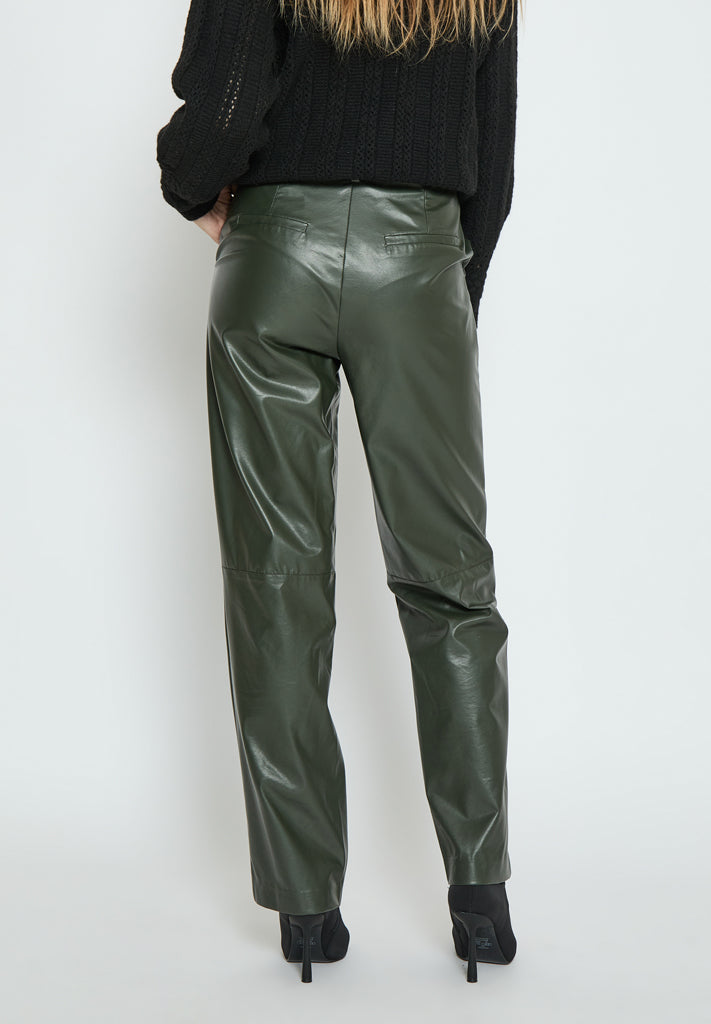 Peppercorn PCPia Flared Pants Pant 1990 Deep Depths Green