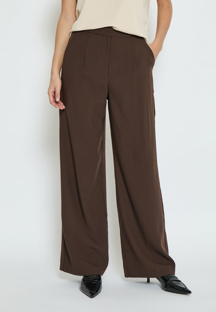 Peppercorn PCPrim Wide Leg Pant Pant 5075 Chicory Coffee