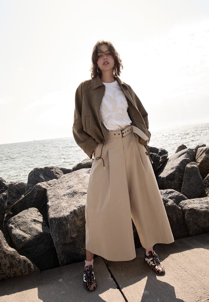 Peppercorn PCRachel Wide Pant Pant 5613 CORNSTALK SAND